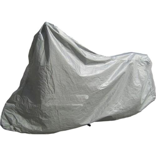 Waterproof Dustproof Breathable Breathable Full Protective Anti UV Motorcycle Covers Silver Motorcycle Hood Scooters Covers