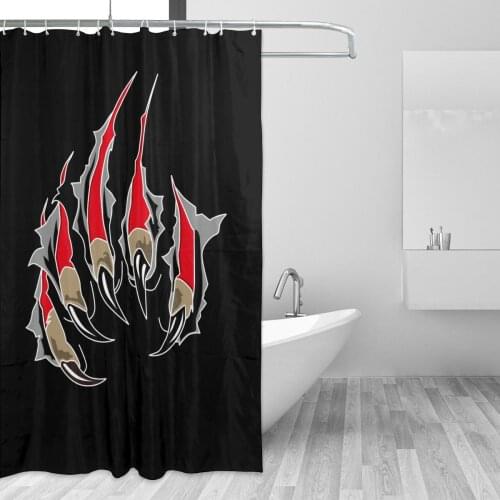 Claws Tearing The Hole Bathing Bathroom Bath Curtain cat Fabric Waterproof Polyester High Quality Show Curtain