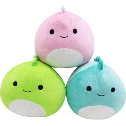 1pcs Mini cute cartoon dinosaur doll pendant green blue pink soft cute fat dinosaur children doll children plush doll pillow