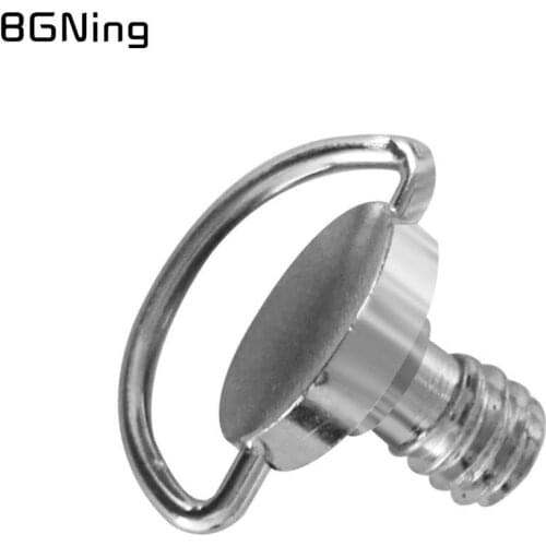 20PCS Stainless Steel 1/4 Camera Screw for Quick Release Plate 1/4inch 3/8inch Folding C-ring Adapter Tripod Monopod DSLR Camera