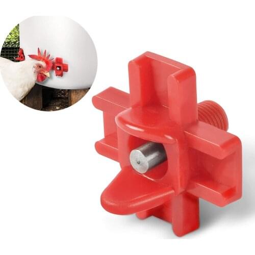 Automatic Water Dispenser for Chickens Horizontal Side Mount Chicken Waterer Drinker Poultry Water Nipples Farm Accessories