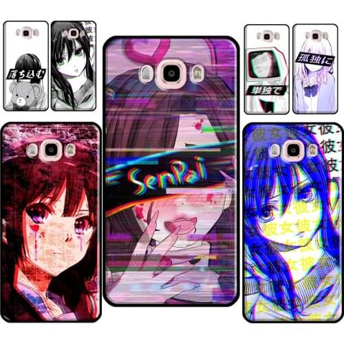 Sad Anime Aesthetic Senpai For Samsung Galaxy J7 J1 J3 J5 2016 A5 A3 2017 J4 J6 A8 A6 Plus J2 Core J8 2018 Back Case