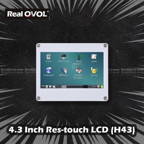 RealQvol FriendlyELEC H43 4.3inch Touch Screen Resistance Touch Display for TINY6410 MINI6410 TINY210 MINI210S Nanopi NanoPC