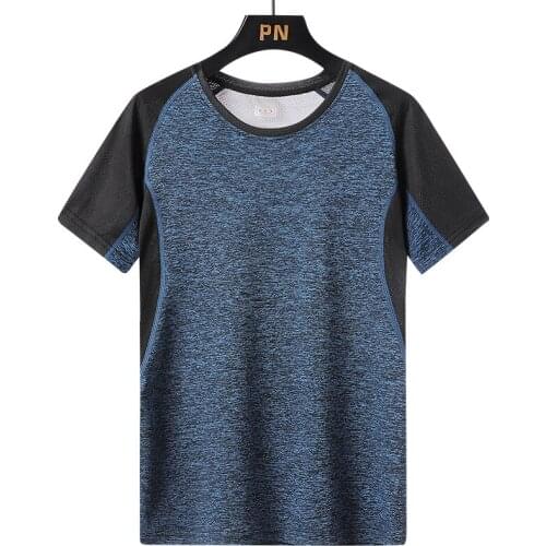 Mens Quick Dry Runing T Shirt Summer Outdoor Sport Fitness Tops Sportwear Plus Size 8XL Jerseys Camping Hiking Cycling T-Shirts