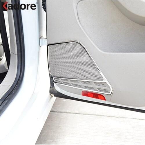 For Volkswagen Golf 7 MK7 2014-2019 Stainless Steel Front Door Speaker Audio Sound Loudspeaker Cover Trim Interior Accessories