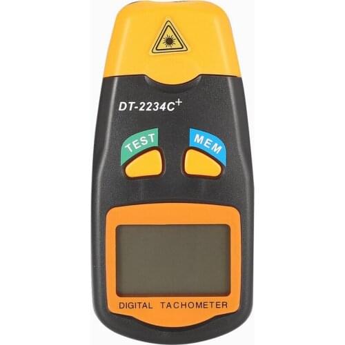 DT2234C+ Digital Laser Photo Tachometer Speed Meter Measuring Speedometer 2.5-99999RPM Non-contact Motor Machine Speed Tester