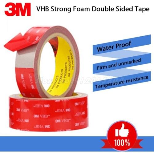 3M VHB 5608 Double Sided Tape Acrylic Foam Adhesive Car Waterproof Heavy Duty Mounting Tape Indoor Outdoor Use Free Shipping