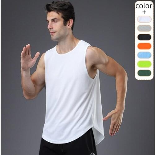 7 Color Breathable Quick-drying Vest Mens Marathon Running Leisure Sports Outdoor Basketball Training Fitness Men Gym Tank Top