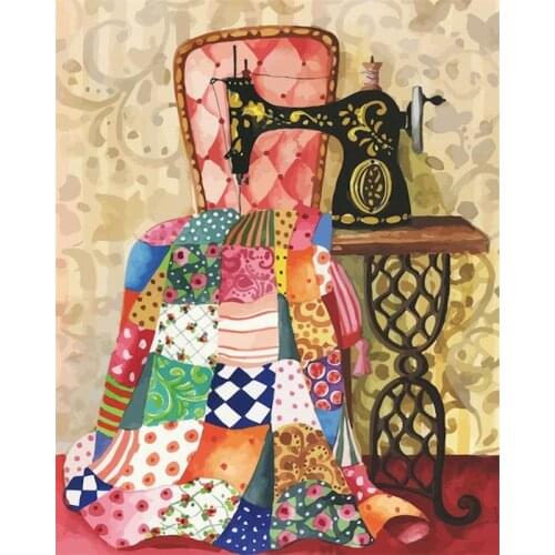 GATYZTORY 60x75cm Frame Diy Painting By Numbers Abstract Canvas Drawing Color Sewing Handpainted Gift Artwork Wall Decor