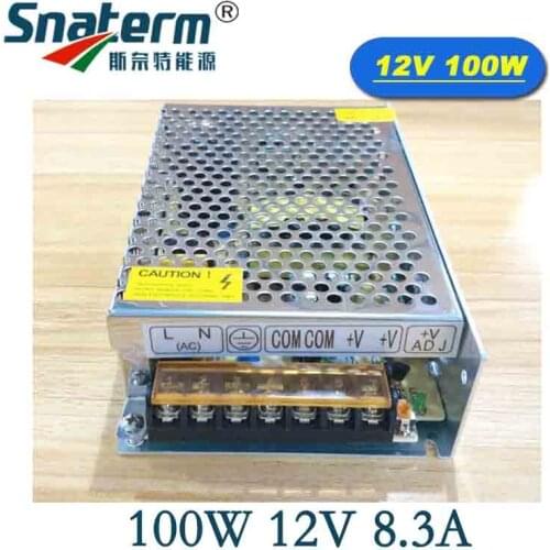 Single Output Switching power supply 12V 8.3A 100W Transformer 110V 220V AC To DC 12 V SMPS For Electronics Led Strip Display