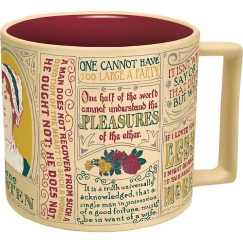 Retro literature Jane Austin Ceramics Mugs coffee mug Milk Tea office Cups Drinkware the Best birthday Gift for friends