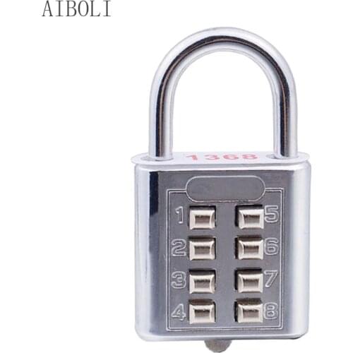 Southeast Asia Key Code Padlock Chrome-plated Blind Code Lock