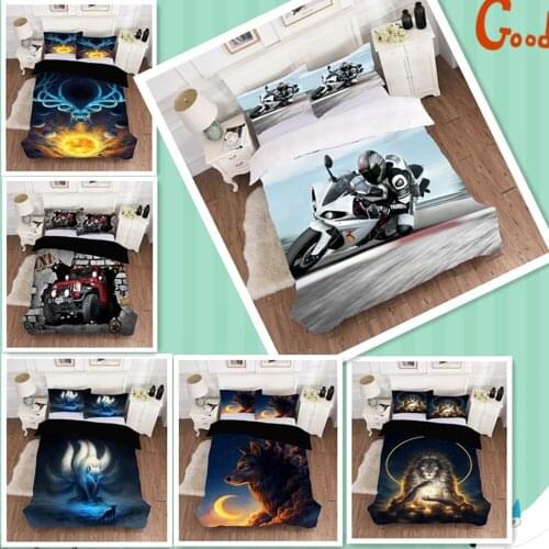 Cool Star Animal Locomotive Duvet Cover 3D Digital Printing 2/3psc Bedding Set With Pillowcase King Full Size Comforter Cover