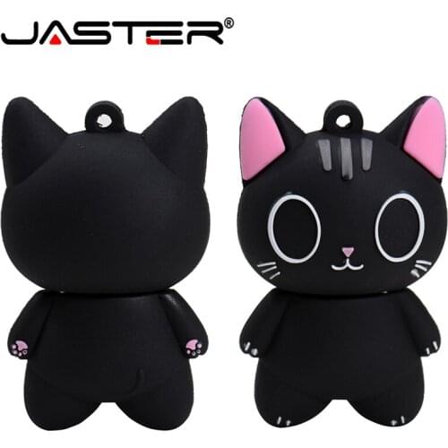 JASTER cartoon 64GB pendrive cartoon cat usb flash drive usb 2.0 4GB 8GB 16GB 32GB pendrive gift usb usb flash drive 512gb
