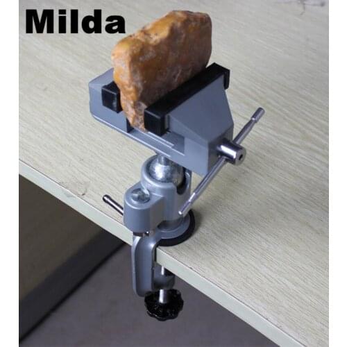 Mini Bench Vice Dremel Grinder Accessory Electric Drill Stand Holder Drill Stent Clip-on Clamp Vice Vise Swivel Bench Screw Tool