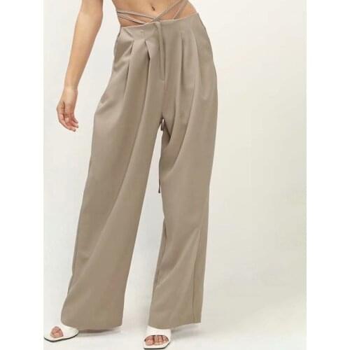 MUICHES Women's Wide Trousers