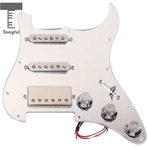 Tooyful SSH Loaded Prewired Pickguard Humbucker Set for Strat ST Electric Guitar