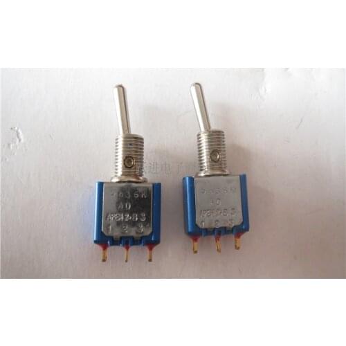 Original new 100% 5636ADKB gold-plated 3pin 2 stalls toggle switch gear head