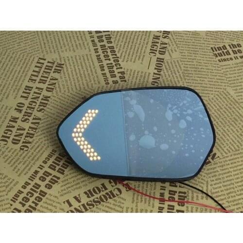 Osmrk blue rear view mirror for Mazda 3 with electric heating, led dynamic side turn signal, anti-glaring, bigger vision