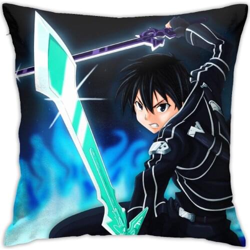 Sword Art Online Cushion Decorative Pillows Home Decor Throw Pillow Decorativas Para Sofa Pillow Cover Custom Hot Pillow Cases