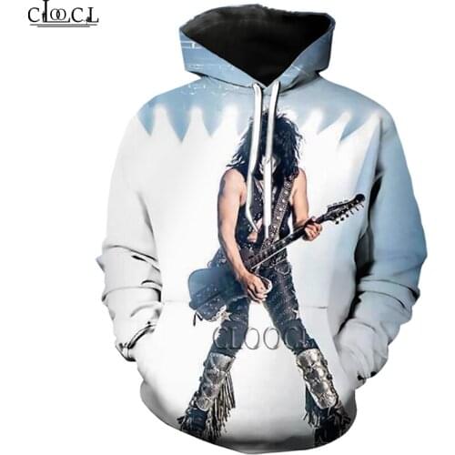 HX Rock KISS Band 3D Printed Hoodie Men Women Tracksuit Autumn Long Sleeve Pullover Fashion Sport Hoodie Drop Shipping