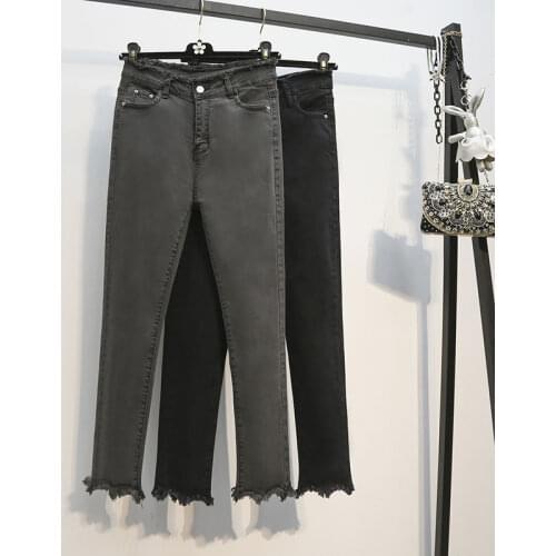 Women New 2021 Autumn Winter Slim Skinny Jeans Female High Waist Jeans Denim Pencil Pants Stretch Waist Ladies Jeans Pants Y475