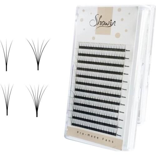 0.1mm Premade Volume Fans Lash Russian Volume Professional Eyelash Extensions Curl Eyelash Extension Faux Mink 3D/4D/5D/6D