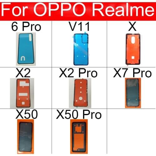 1pcs Back Battery Housing Cover Sticker Adhesive For OPPO Realme 6 V11 X X2 X7 X50 Pro Adhesive Sticker Glue Tape Repair Parts