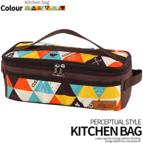 1PC Outdoor Portable Camping Cooker Storage Bag Camping Kitchen Cookware Storage Tools Picnic Bags