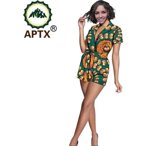2021 Summer African Clothing For Women Ankara Style Women Office Suit Shirts Bodysuit Long Sleeves Loungewear Wax Pure Cotton