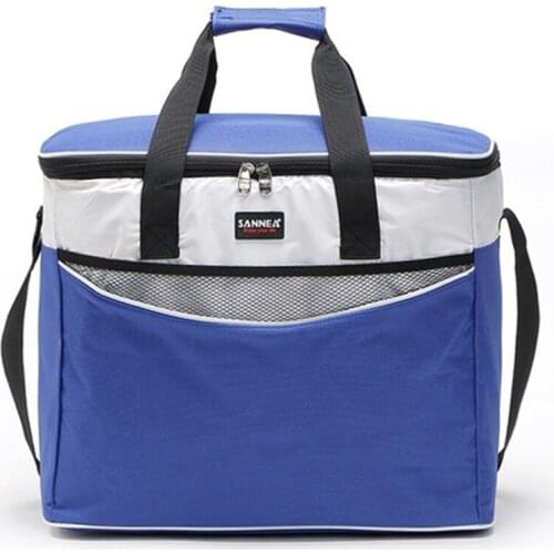 34 L Portable waterproof oxford cloth insulation bag handbag shoulder messenger lunch travel food preservation cooler ice bags