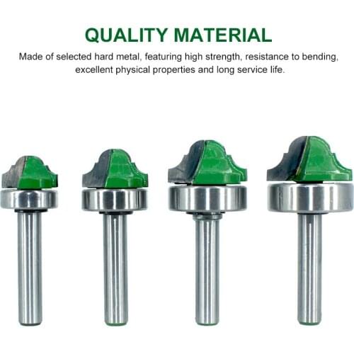 4Pcs 90 Degree Chamfer Cutter Set 8MM Octagonal Shank Chamfer 8x19.05 / 8x22.2 / 8x26 / 8x28MM Wood Router Bits Engraving Bit