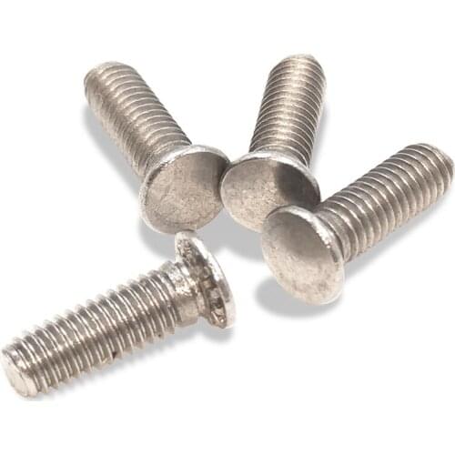 5PCS-M8*10/12/15/16/18/20/25/30/35/40 304 Stainless Steel Riveting Screws / Pressure Plate Screws/ Riveting Screws