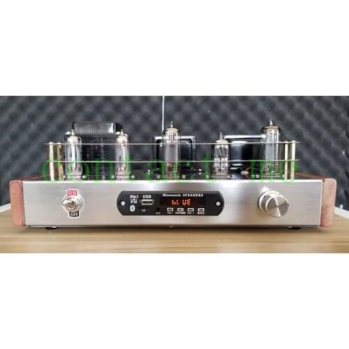 6p14 bluetooth tube power amplifier DIY kit, Class A single-ended fever tube amplifier, power 4w*2, mellow and natural sound