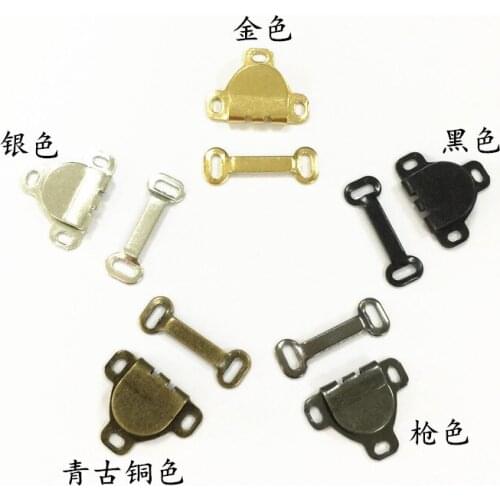 75sets/lot Skirt Hooks and Eyes Waist Adjustable Buckles Fasteners Garment Dress Pants Accessories Tailor Sewing Supplies