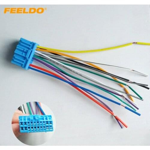 FEELDO Car Audio Stereo Wiring Harness For HONDA/ACURA/ACCORD/CIVIC/CRV Pluging Into OEM Factory Radio CD #1686