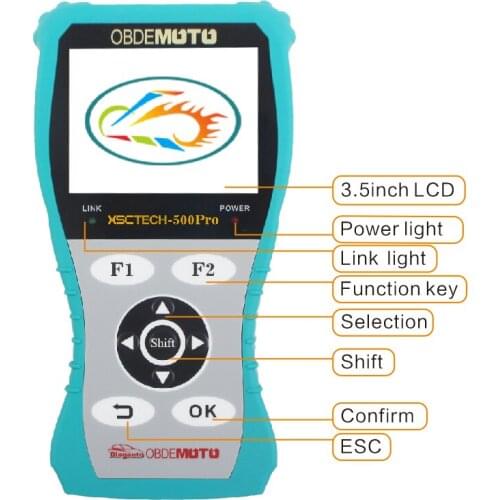 Master ZEUS AutoScanner Handheld Scanner MST-500 PRO Scanner for Universal Motorbikes which can support most brands of the world