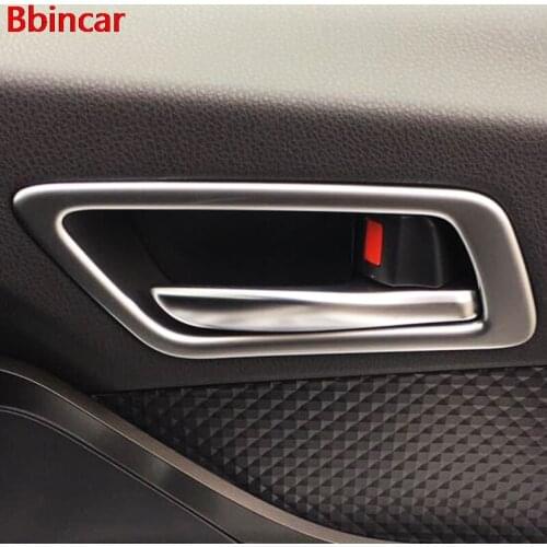 Bbincar ABS Matt Inner Interior Door Handle Bowl Cover Decoration Trim 4Pcs For Toyota C -HR CHR 2016 2017