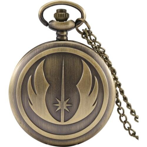 Bronze Vintage King Arthur Pattern Quartz Pocket Watch Digital Watch Face Alloy Practical Chain Pendant Men Women Collectible