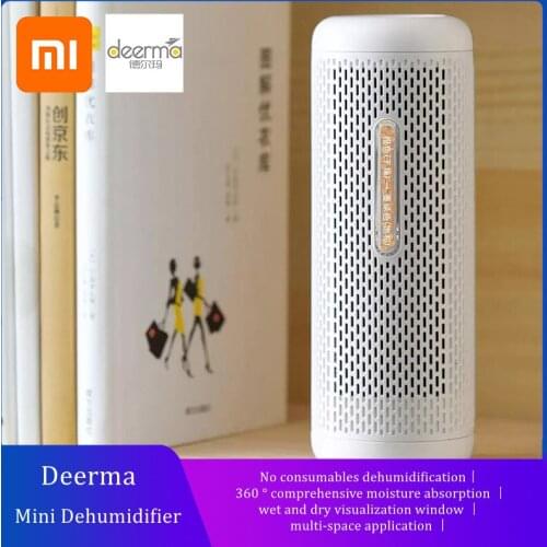 Original Xiaomi Youpin Deerma electric mini reusable dehumidifier air home closet air dryer dehumidifier suction dehumidifier