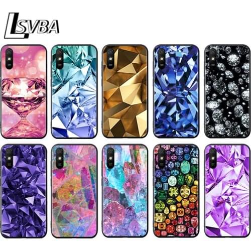 Flash Diamond for Xiaomi Redmi 10X Pro 5G 9A 9I 9T 9 GO K40 K30 K20 Ultra 8 7 6 5 4X Pro Soft Black Phone Case