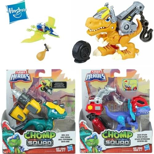 Hasbro Playskool Heroes Chomp Squad Water Whipper Drill Bite Skyhook Back SplaSh Tow Zone Action Figrue Toy