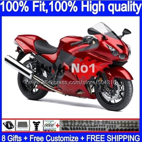 Injection For KAWASAKI ZX-14R ZX14R 12 13 14 15 16 17 87MC.33 ZZR1400 ZX 14R 2012 2013 2014 2015 2016 2017 Pearl red Fairing