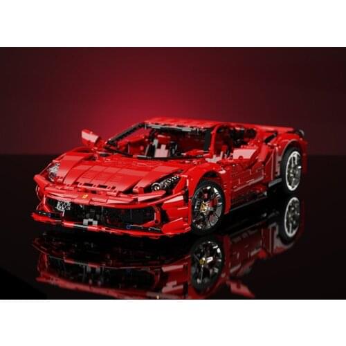K BOX MOC 10304 3380Pcs Italian Super Racing Car 458 Model Building Blocks Bricks Toys for kids christmas gift C61042 C001