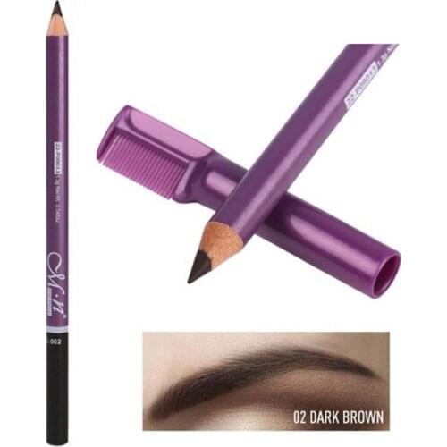 3 Colors Double Head Eyebrow Pencil with Comb Waterproof Natural Brow Dye Tint Long Lasting Cosmetic Eyebrows Pen Makeup Tools