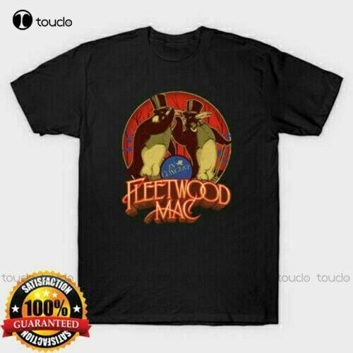 New Fleetwood Mac Penguin Vintage Black T Shirt Gift For Men Women Funny Tee Mens Shirt Cotton Tee S-5Xl Unisex