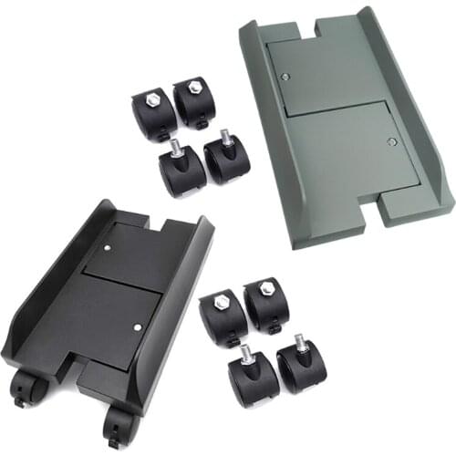 T8WC CPU Holder Stand Mobile Computer Tower Stand w/Wheels Computer Mainframe Bracket