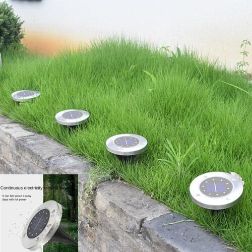 8 LED Outdoor Solar Garden Lights Waterproof In-Ground Light Solar Lamp Lighting for Pathway Yard Deck White/Warm White