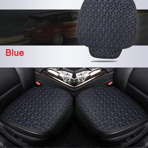 Universal Flax Car Seat Covers Protection Auto Front Seats Cushion Pad Mats Chair Protector Four Season Car Accessories