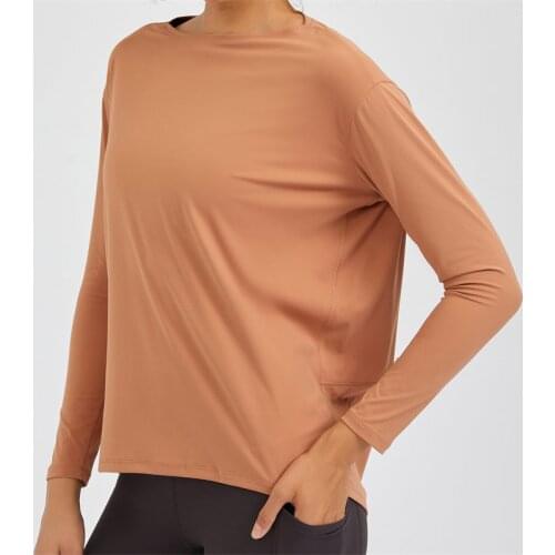 Nepoagym HEART Long Sleeve Workout Tops Women Silky Loose Fit Yoga Top Brushed Material Sports Shirt Ladies Workout Tops